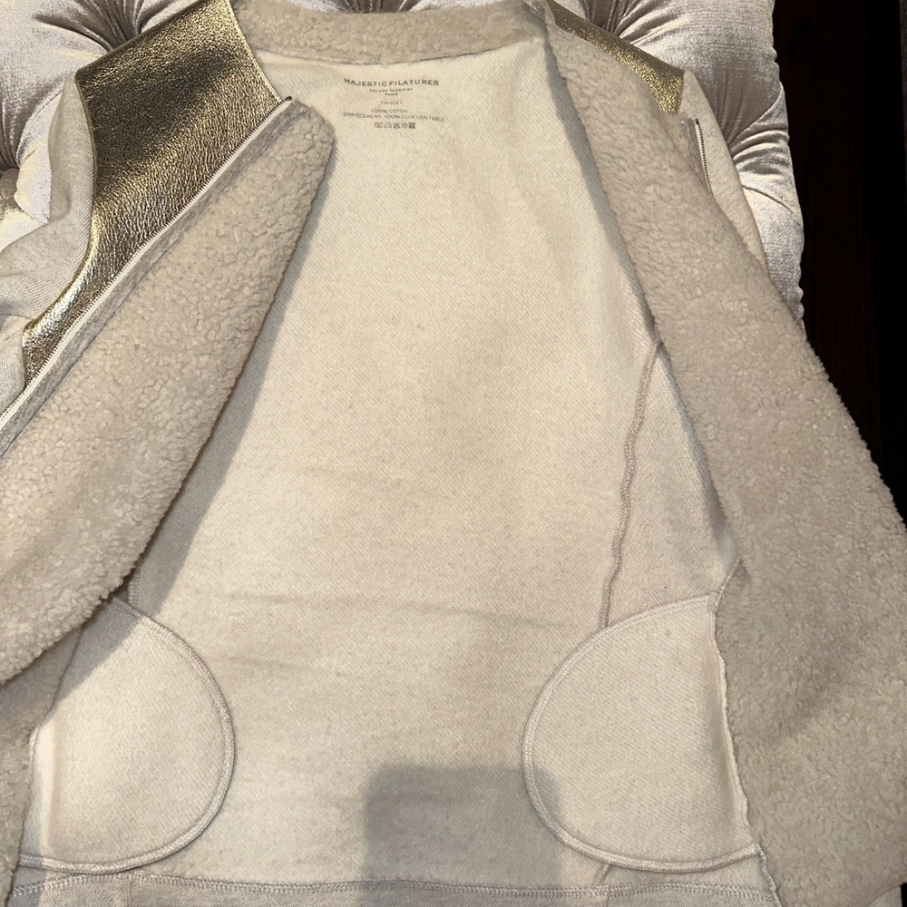 Majestic Filatures PARIS
Metallic Leather-Front Jacket (Designer Size 1)
Gold - Picture 9 of 15